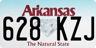 AR license plate 628KZJ