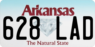 AR license plate 628LAD