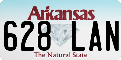 AR license plate 628LAN