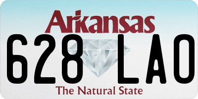 AR license plate 628LAO