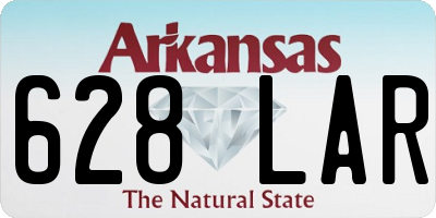 AR license plate 628LAR
