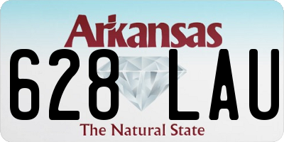 AR license plate 628LAU