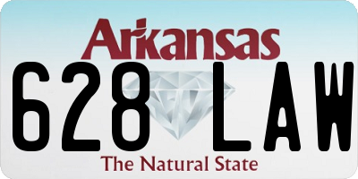 AR license plate 628LAW