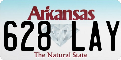 AR license plate 628LAY