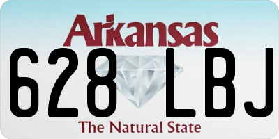 AR license plate 628LBJ