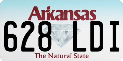 AR license plate 628LDI