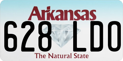 AR license plate 628LDO