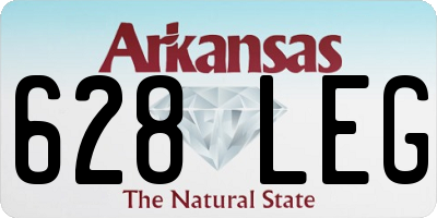 AR license plate 628LEG
