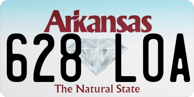 AR license plate 628LOA