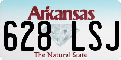 AR license plate 628LSJ