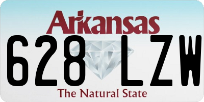AR license plate 628LZW