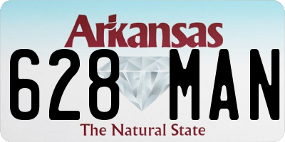 AR license plate 628MAN