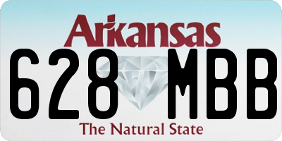 AR license plate 628MBB