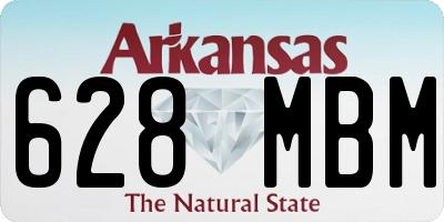 AR license plate 628MBM