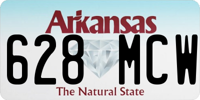AR license plate 628MCW