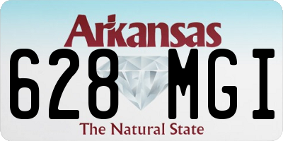 AR license plate 628MGI