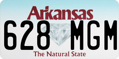 AR license plate 628MGM