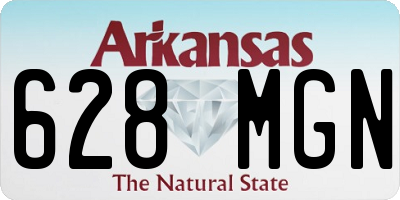 AR license plate 628MGN