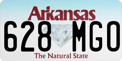 AR license plate 628MGO