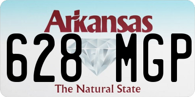 AR license plate 628MGP