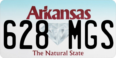 AR license plate 628MGS