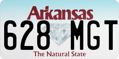 AR license plate 628MGT