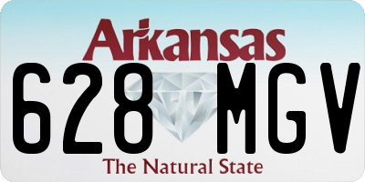 AR license plate 628MGV