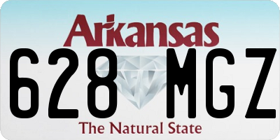 AR license plate 628MGZ