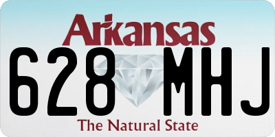 AR license plate 628MHJ
