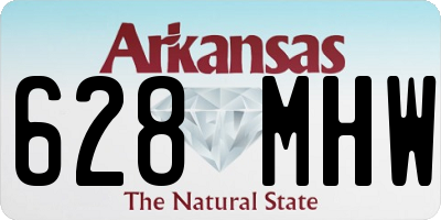 AR license plate 628MHW