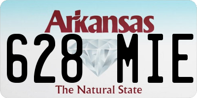AR license plate 628MIE