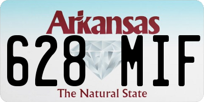 AR license plate 628MIF
