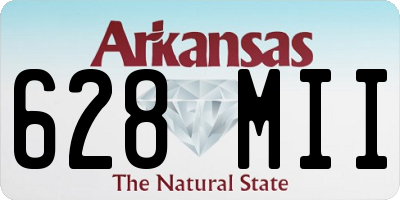 AR license plate 628MII