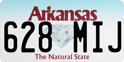 AR license plate 628MIJ
