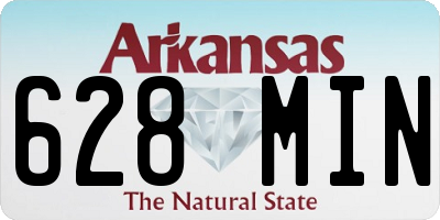 AR license plate 628MIN