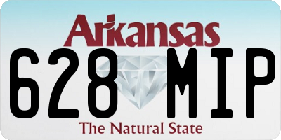 AR license plate 628MIP
