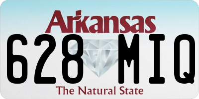 AR license plate 628MIQ