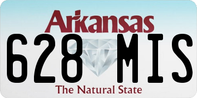 AR license plate 628MIS