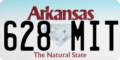 AR license plate 628MIT
