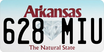 AR license plate 628MIU