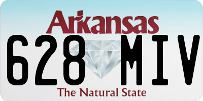 AR license plate 628MIV