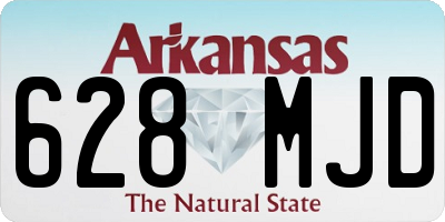 AR license plate 628MJD