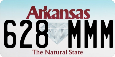 AR license plate 628MMM