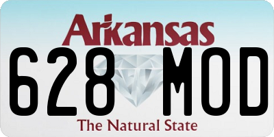 AR license plate 628MOD