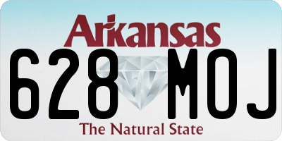 AR license plate 628MOJ