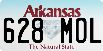 AR license plate 628MOL