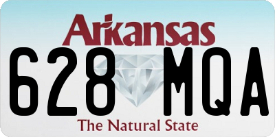 AR license plate 628MQA