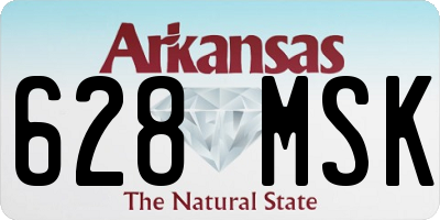 AR license plate 628MSK