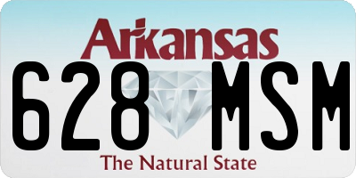 AR license plate 628MSM