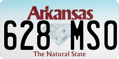 AR license plate 628MSO